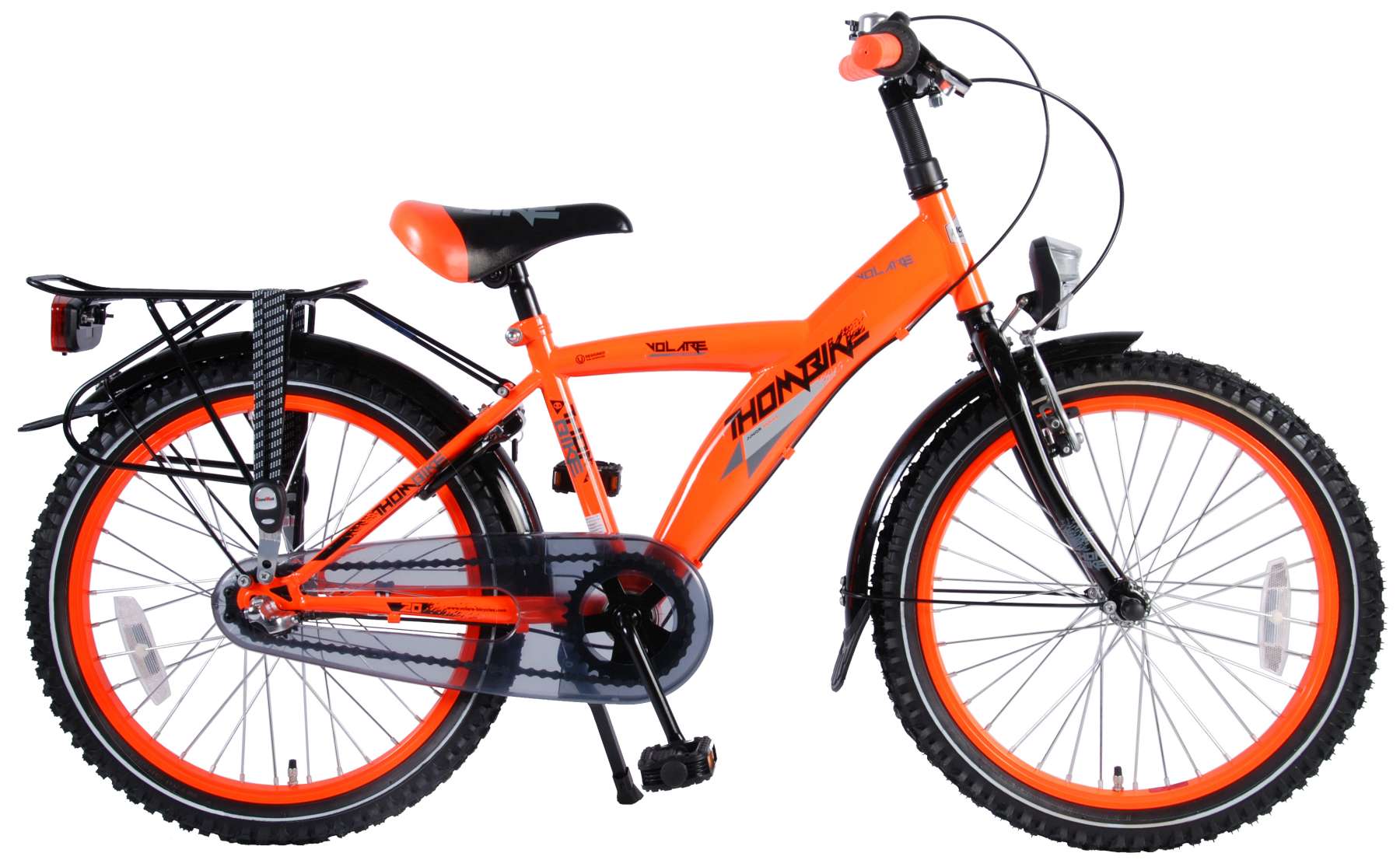 orange 20 inch bike