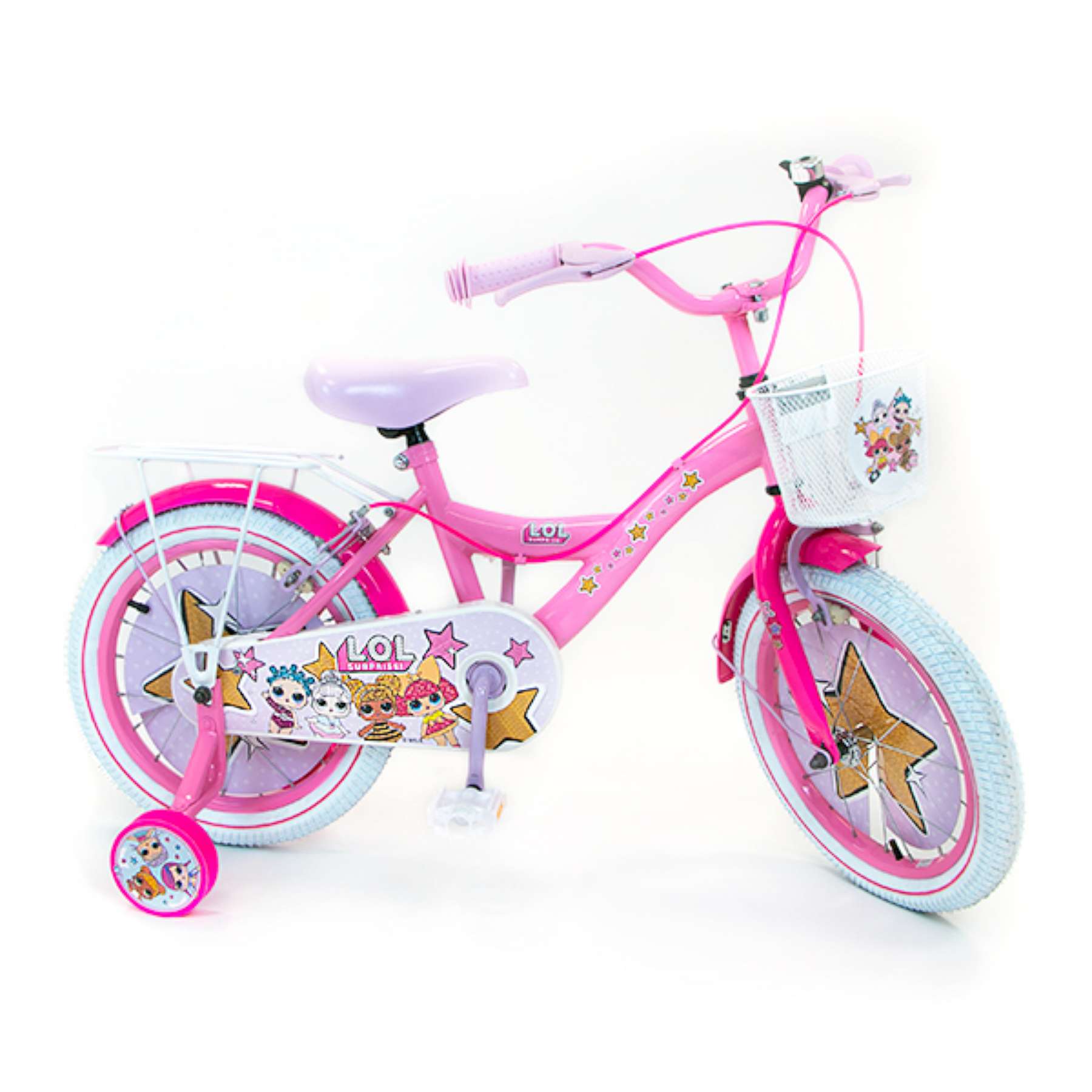 LOL Surprise kids bike 16-inch wheel single speed pink 