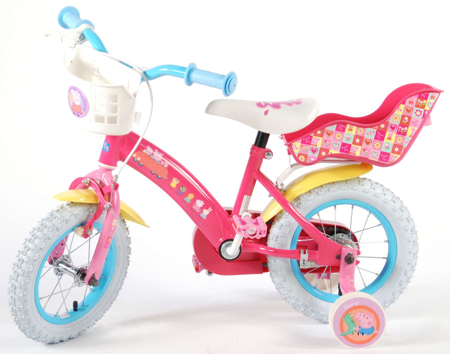 peppa pig bike with doll seat