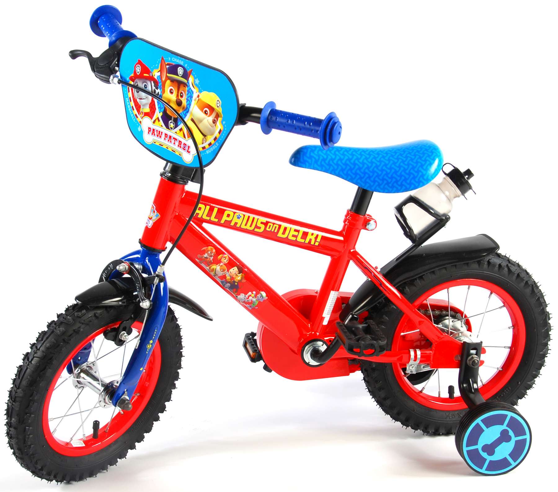 Paw Patrol Children's Bicycle - Boys - 12 inch - Red / Blue