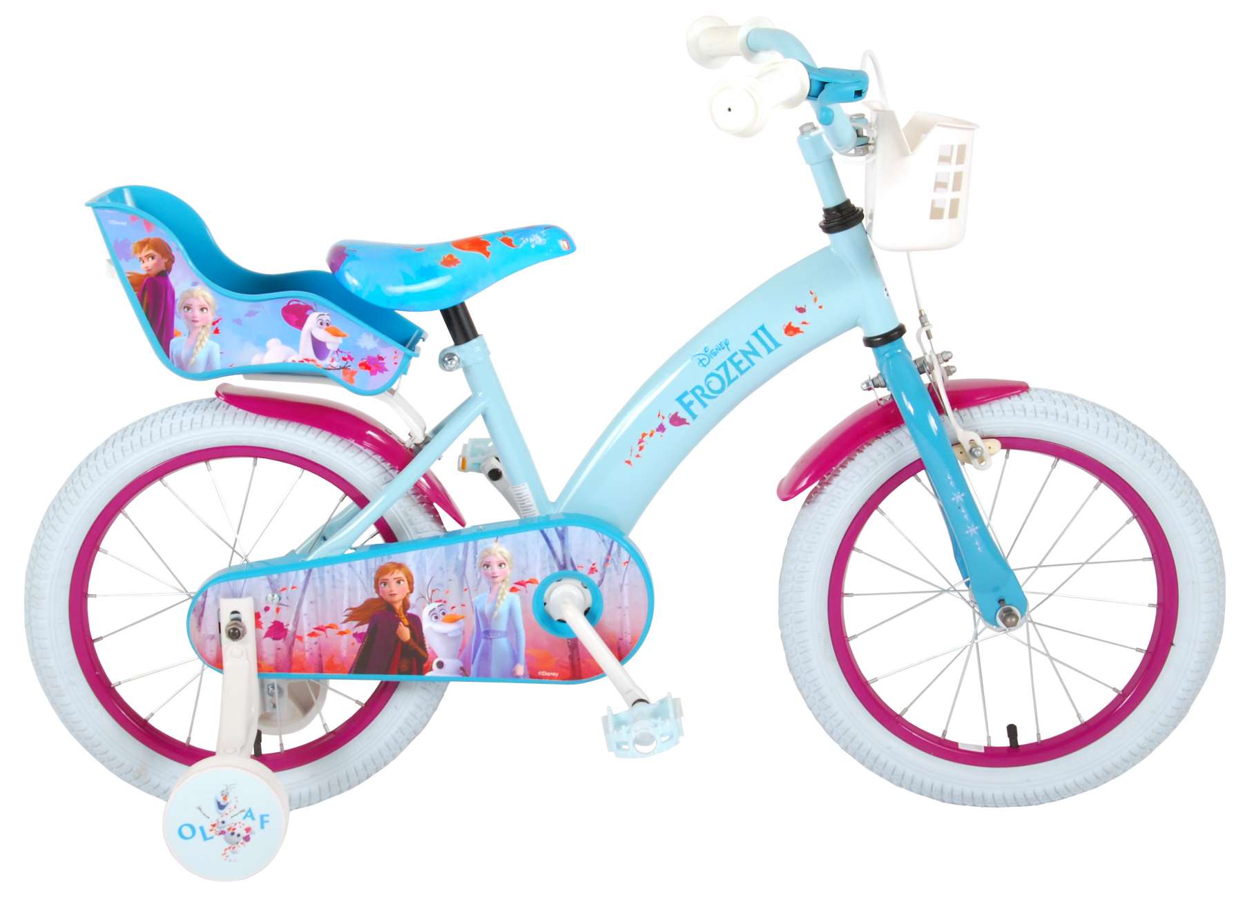 Disney Frozen Filles 16 vélo junior-taille Pédales W Training Wheels &
