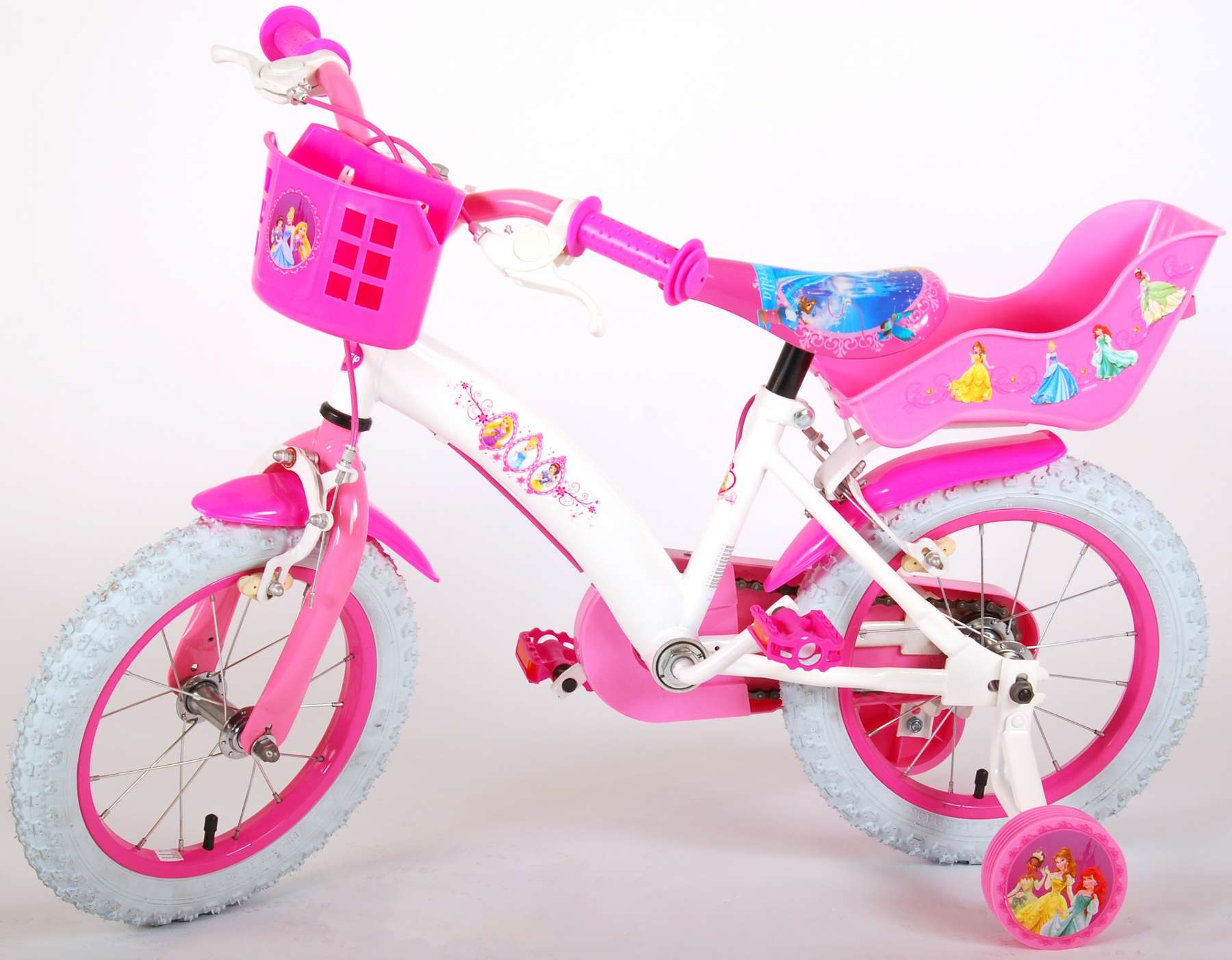 14 girl bike with doll carrier