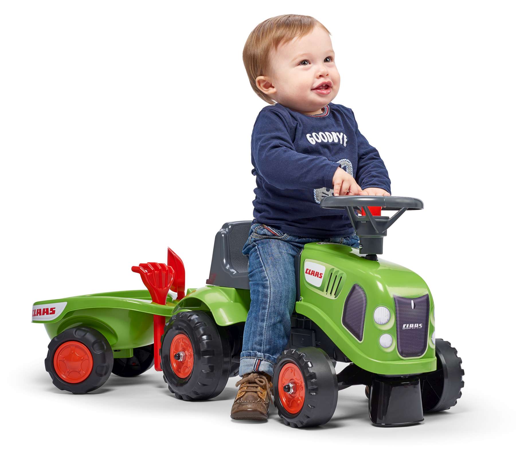 falk baby claas tractor with trailer