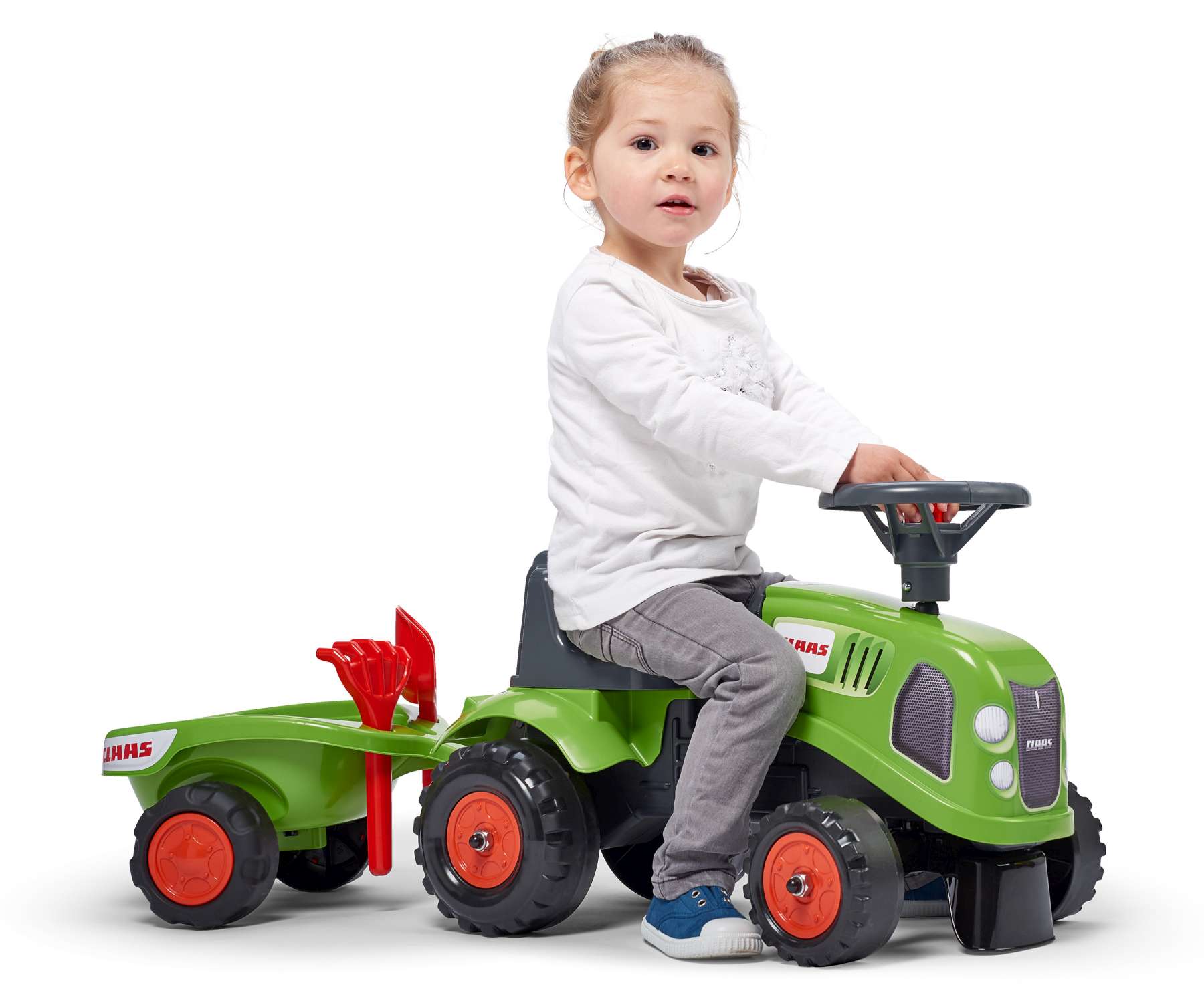 falk baby claas tractor with trailer