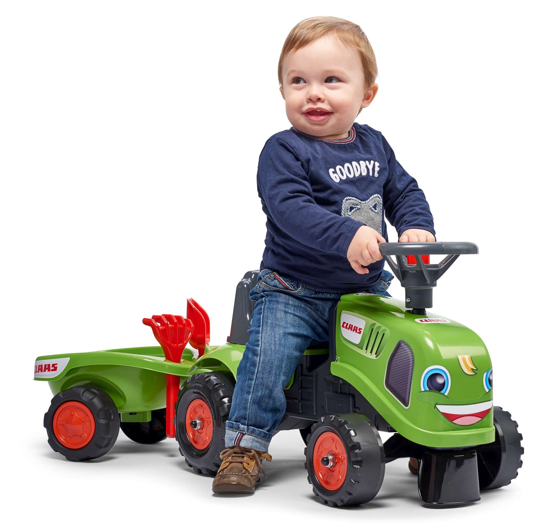 falk baby claas tractor with trailer