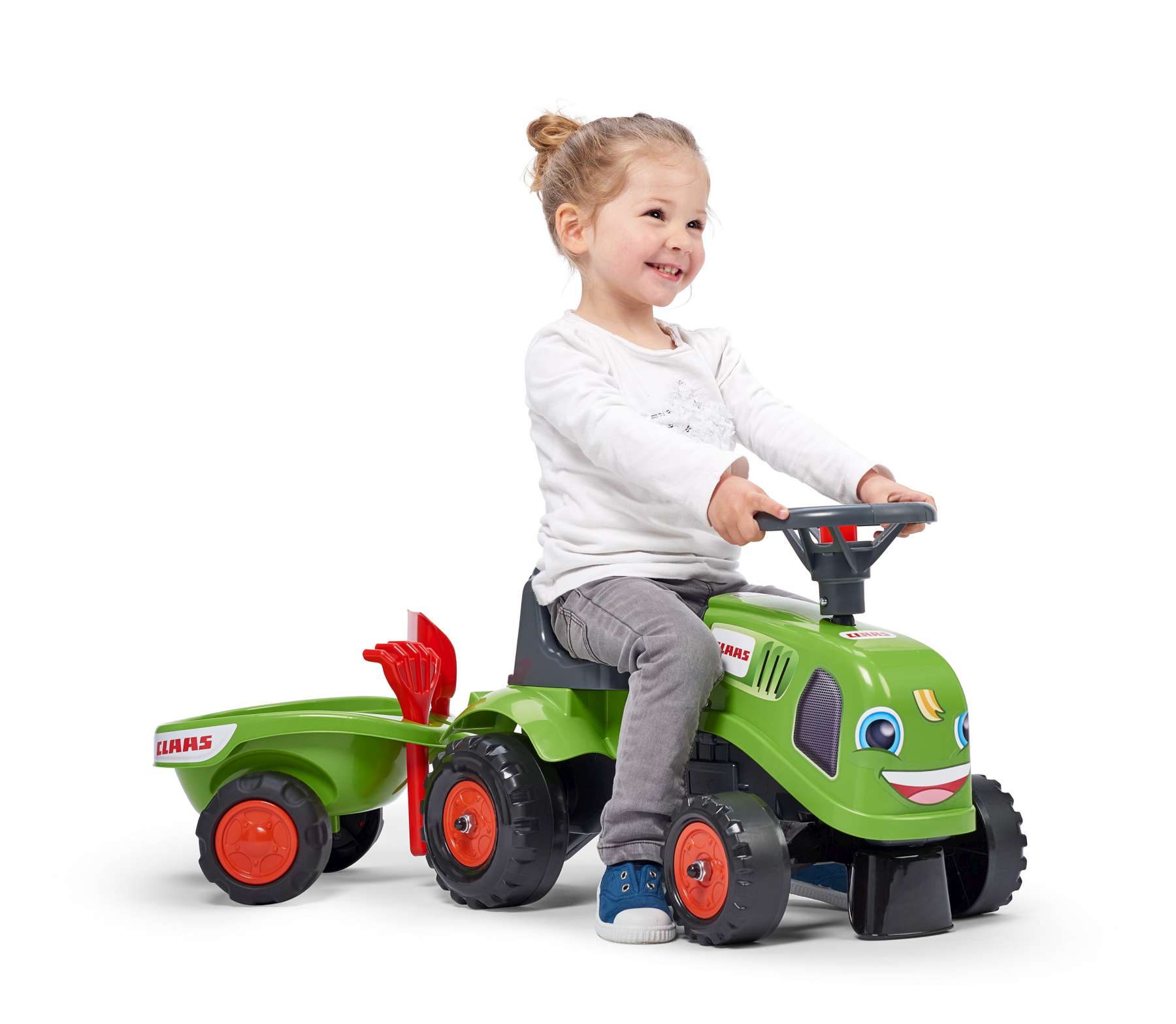 falk baby claas tractor with trailer