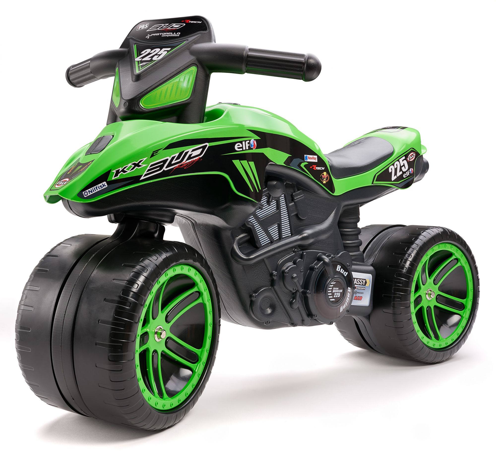 Falk Kawasaki Bud Team Moto - Green Boys - Balance bike