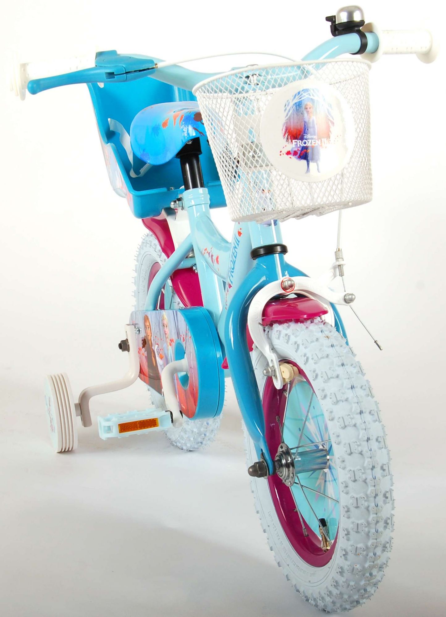 frozen 12 inch bike with doll carrier