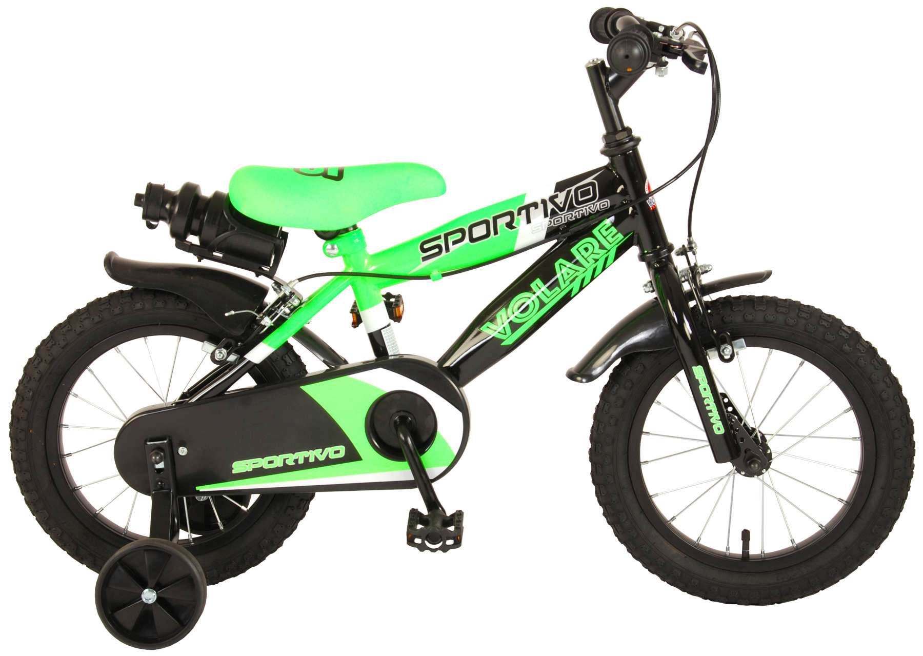 green 14 inch bike