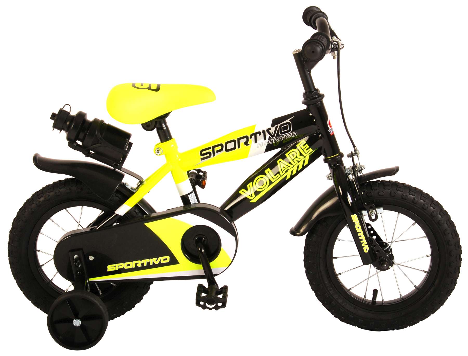yellow 12 inch bike
