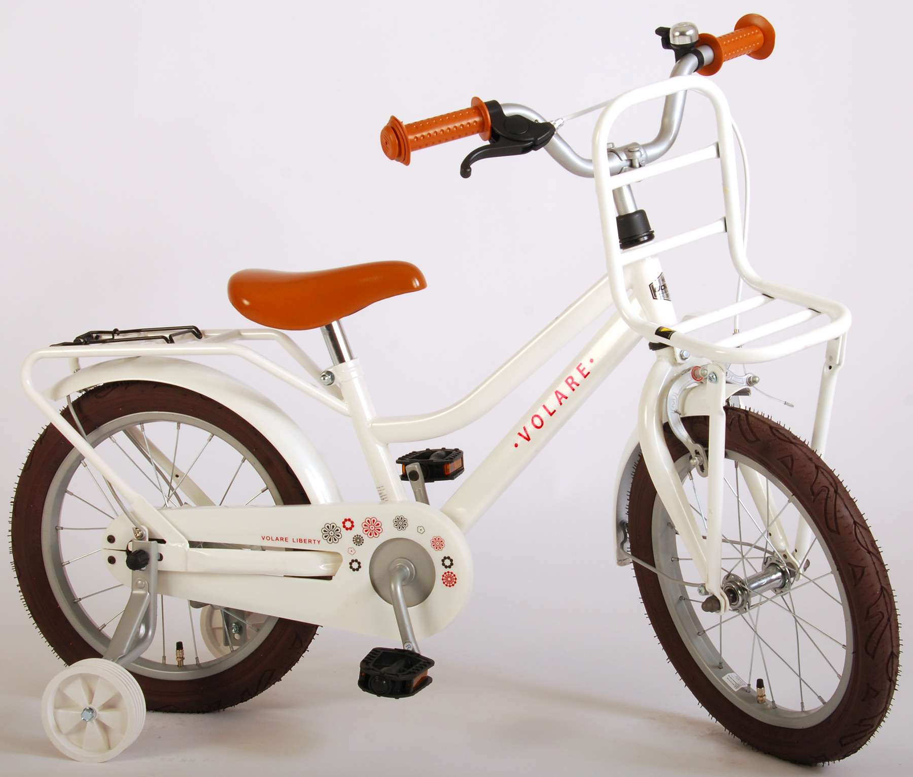 Volare Liberty Children's Bicycle - Girls - 16 - White - assembled