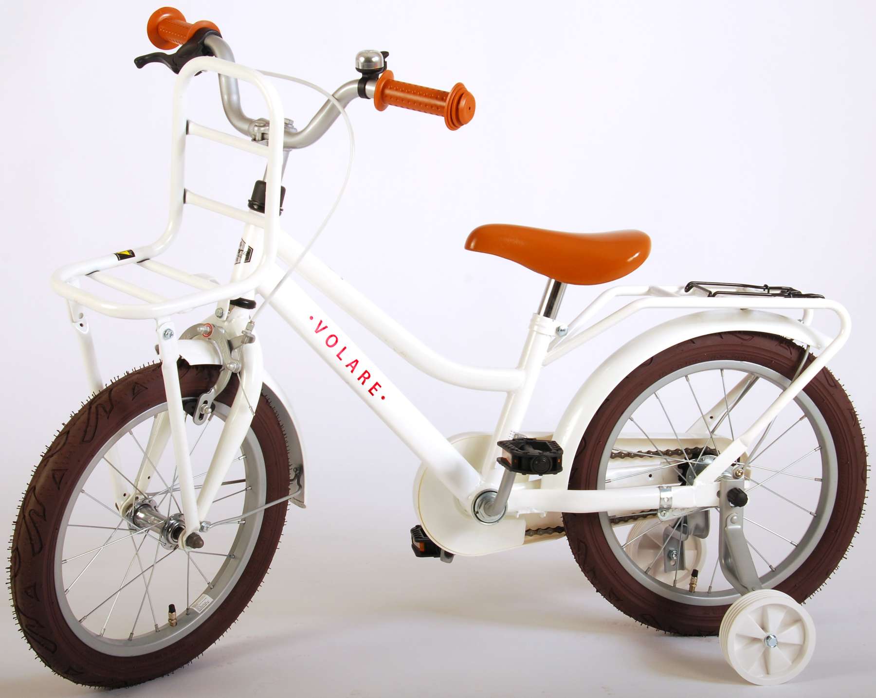 Volare Liberty Children's Bicycle - Girls - 16 - White - assembled