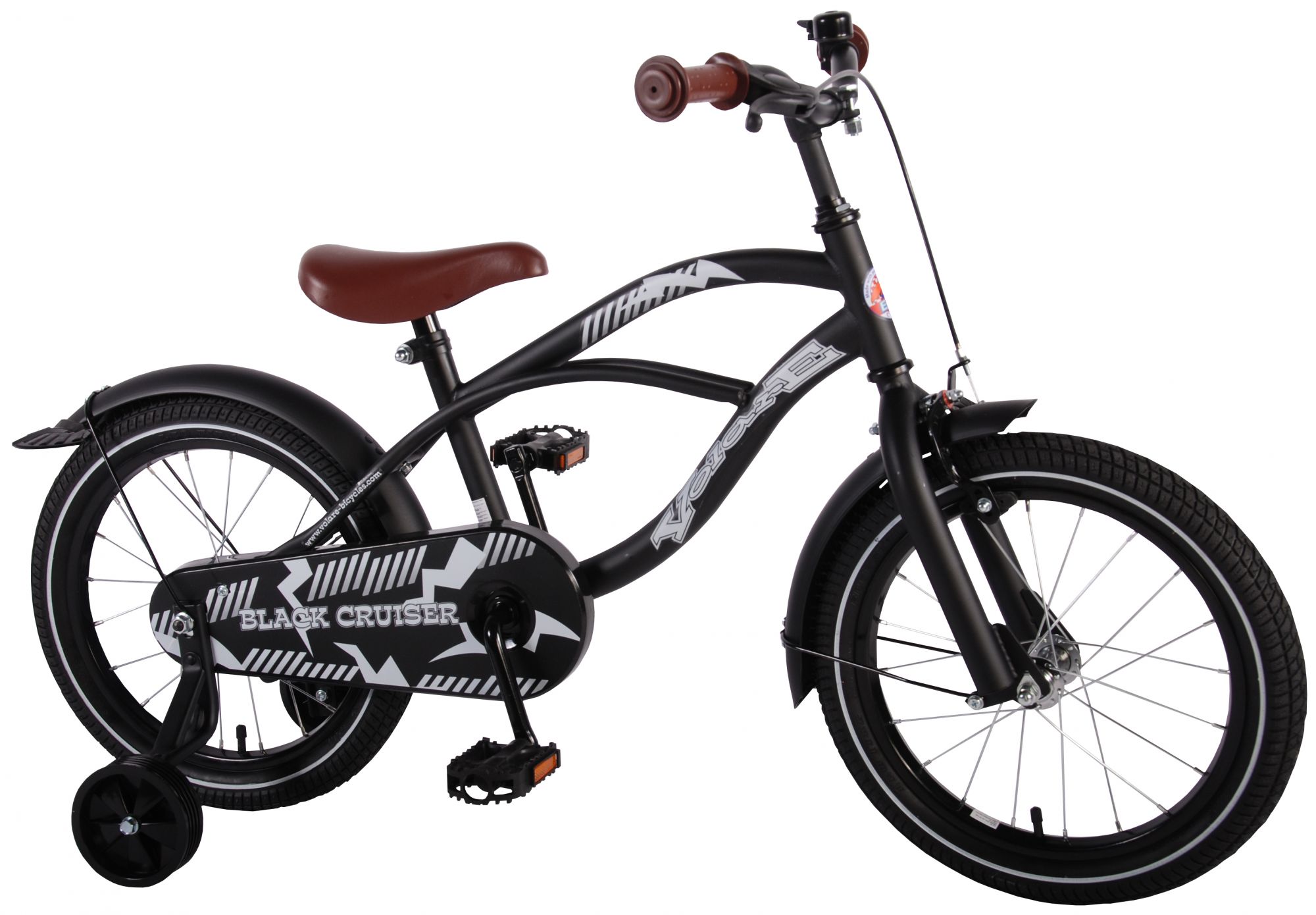 Volare Black Cruiser Children's Bicycle Boys - 16 inch Black