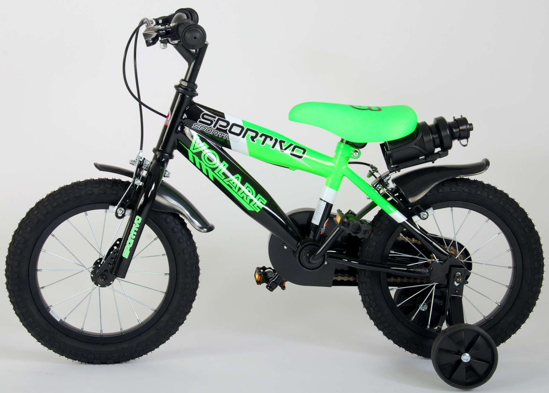 green 14 inch bike