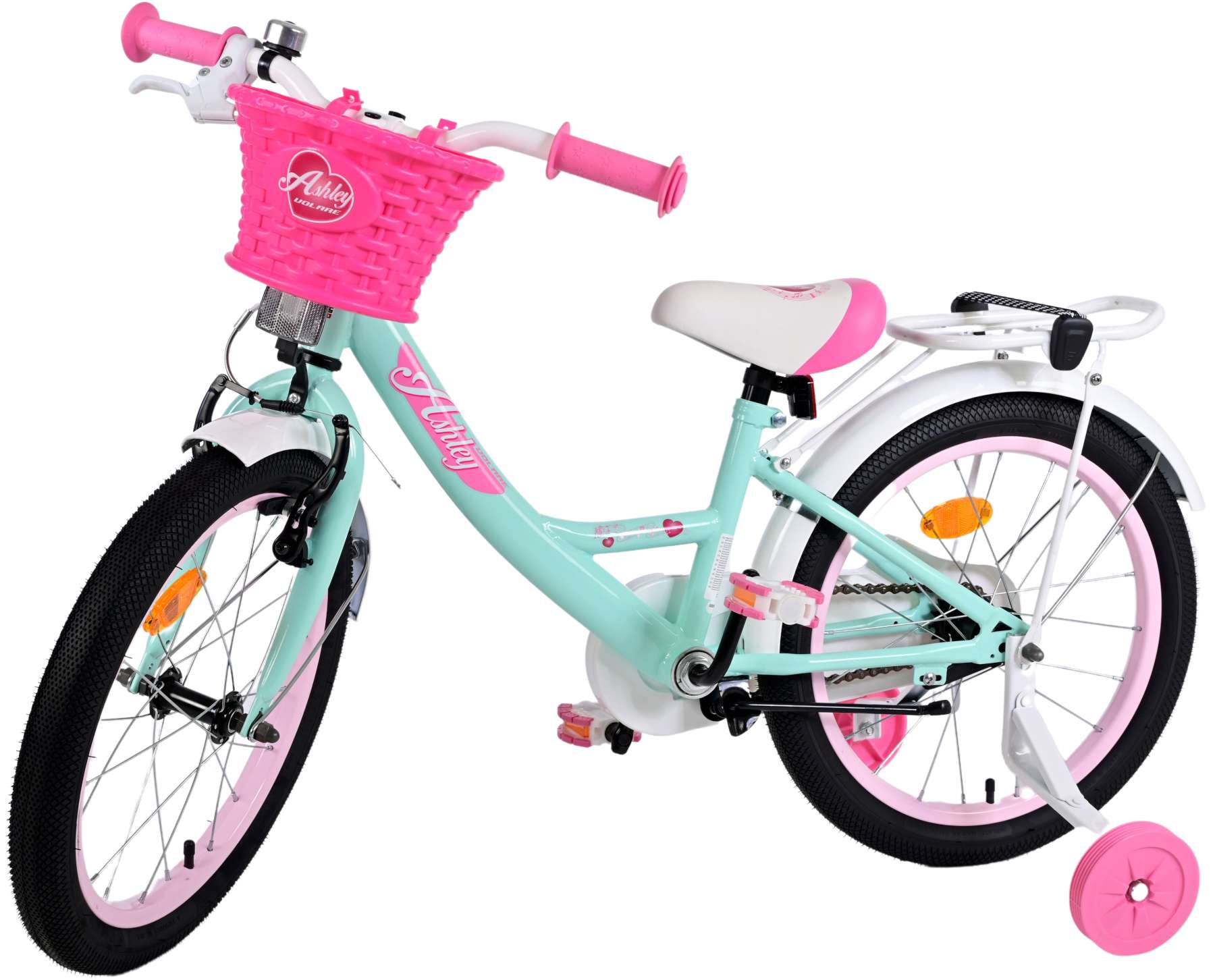 Volare Ashley Children s bike Girls 18 inch Pink Red