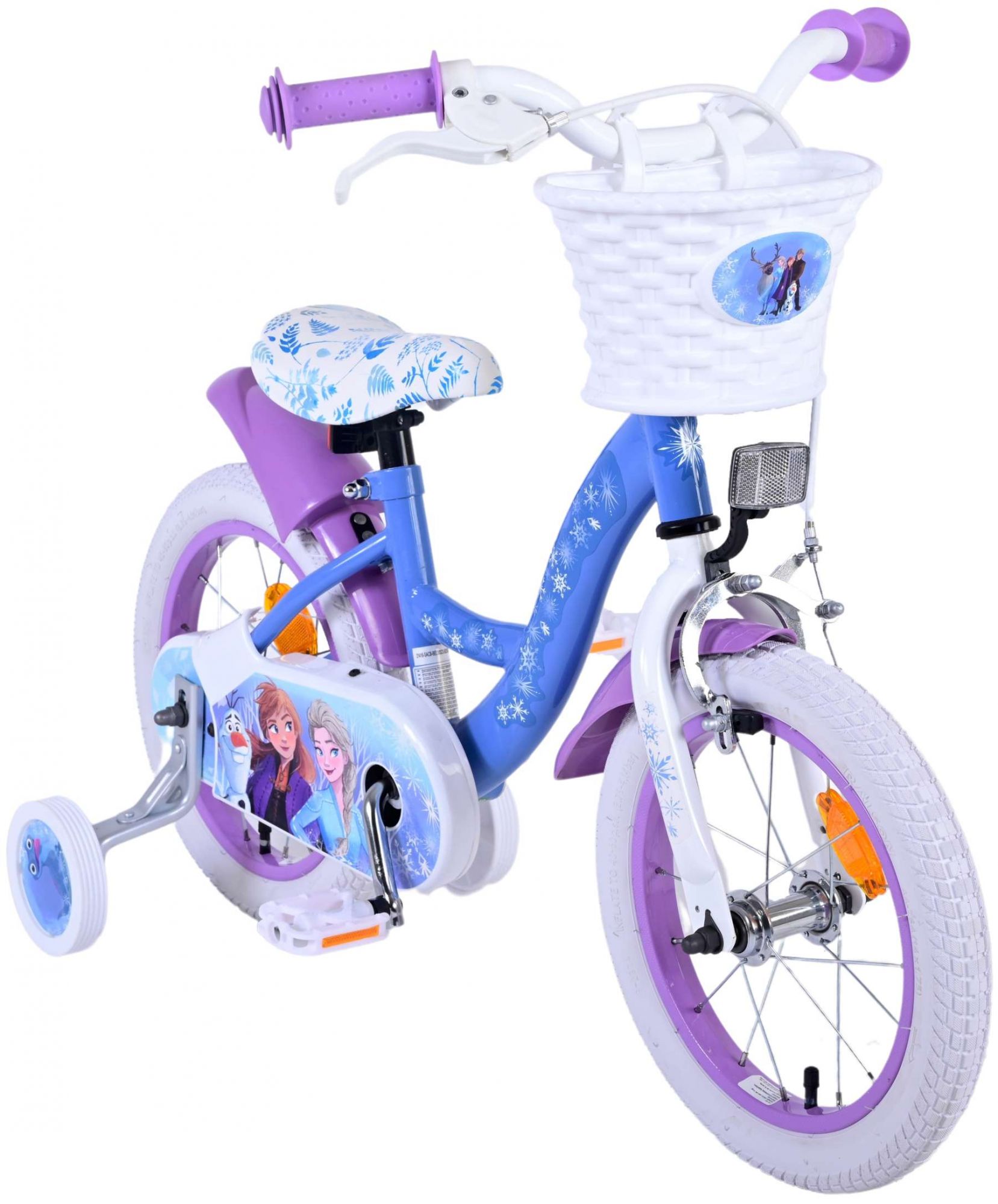 vulkansk italiensk smuk Disney Frozen 2 Children's Bicycle - Girls - 14 inch - Blue / Purple