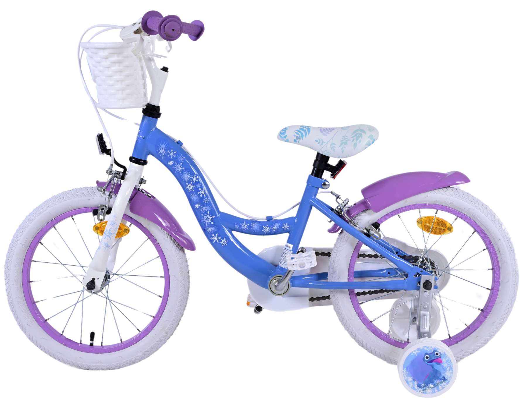 Disney Frozen 2 Kids bike Girls 16 inches Blue Purple Two hand brakes