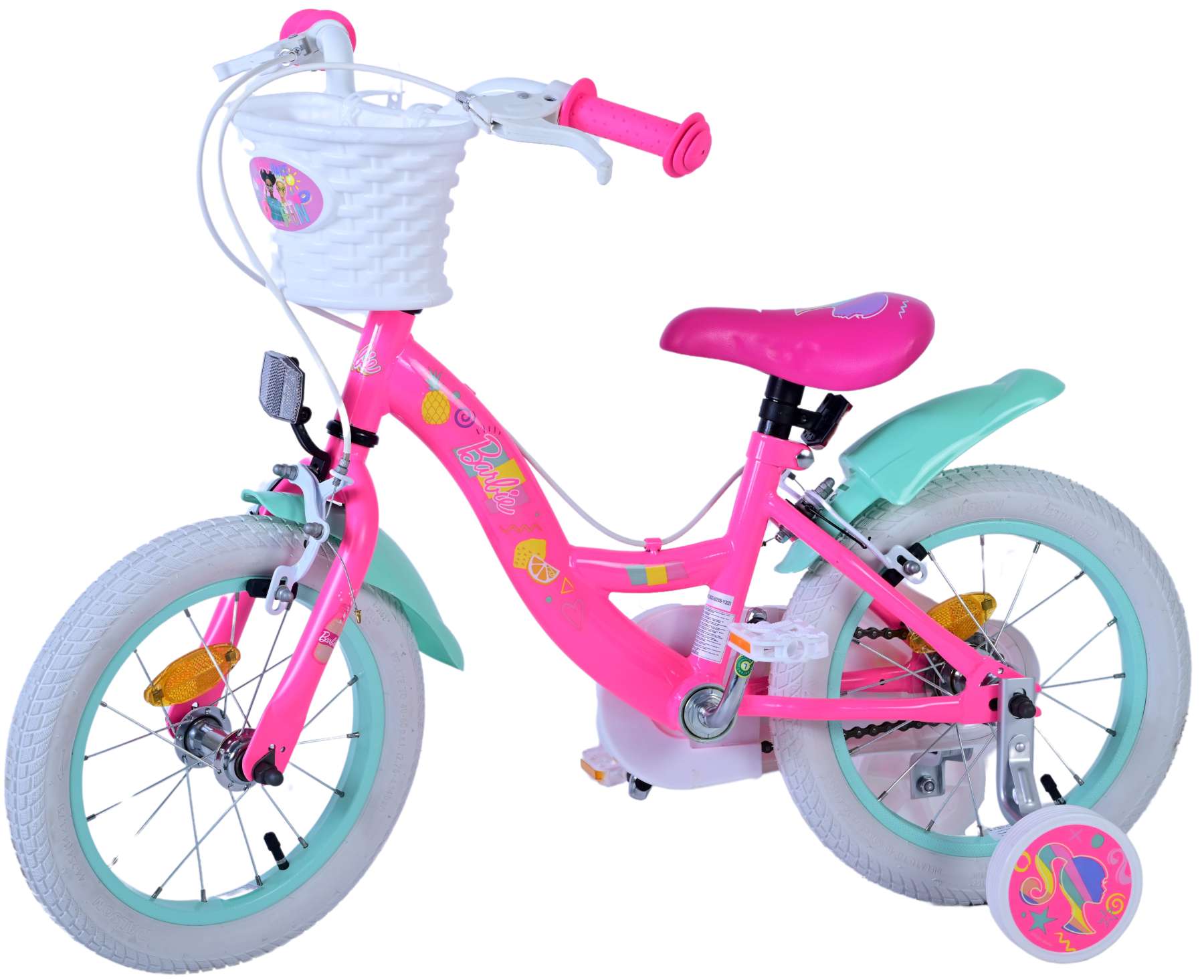 Barbie Children s bike Girls 14 inch Pink Two hand brakes