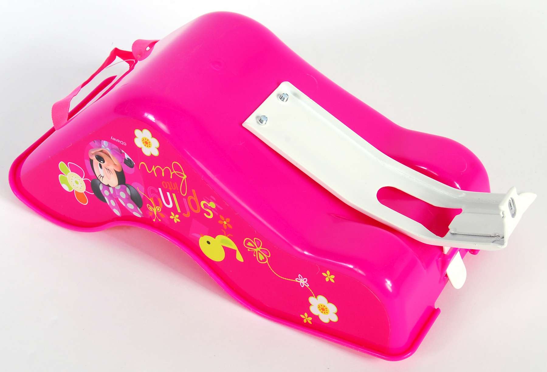 minnie mouse bike with doll carrier