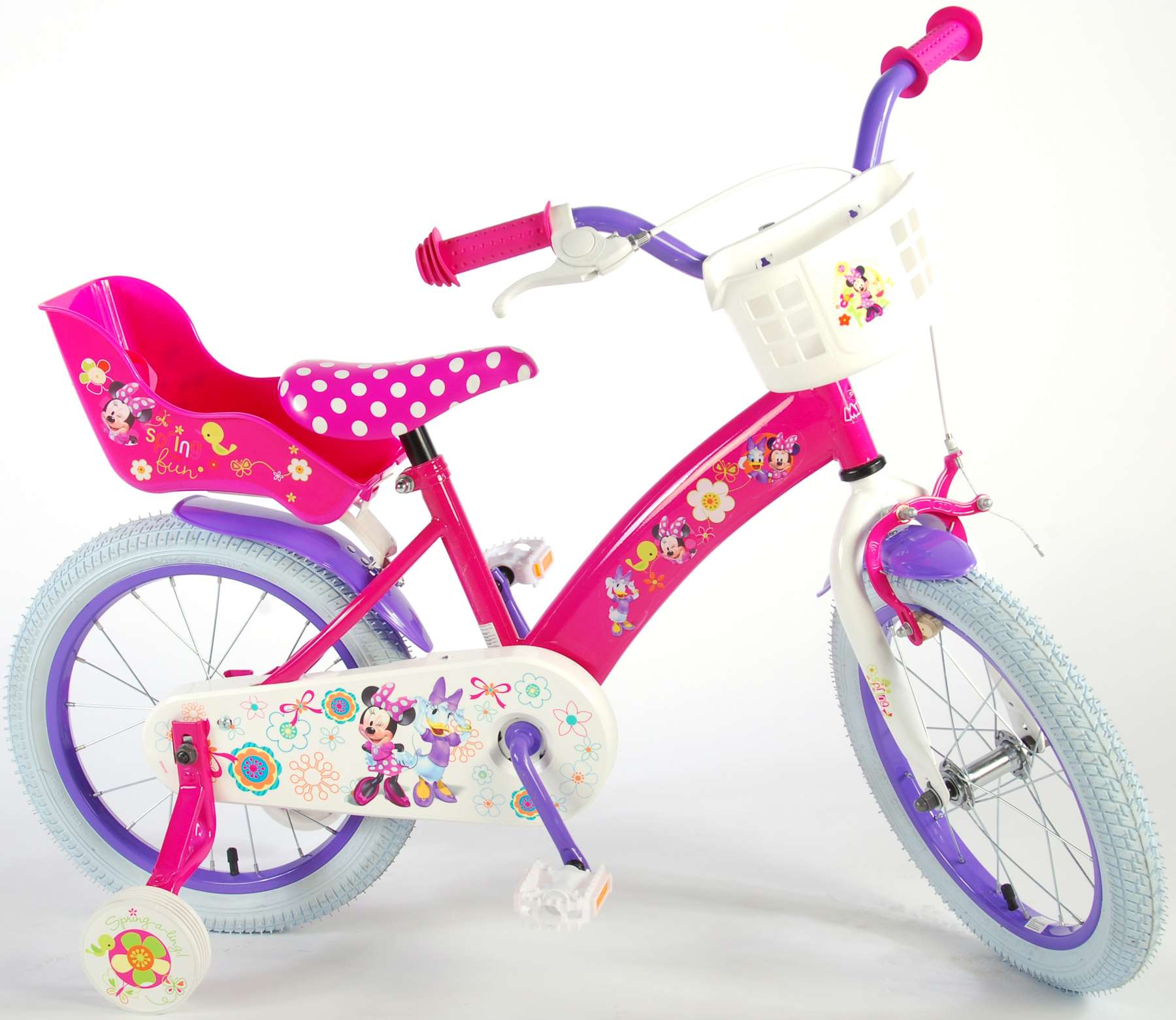 pink basket bike