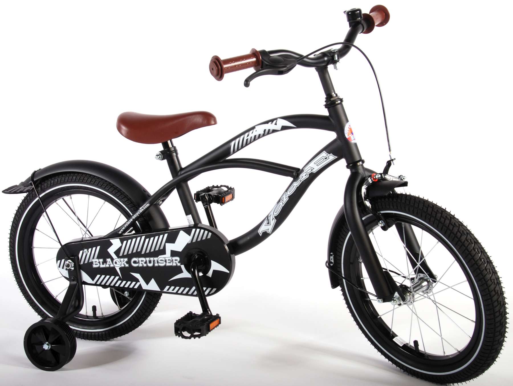 ik klaag Mysterie houd er rekening mee dat Volare Black Cruiser Children's Bicycle - Boys - 16 inch - Black