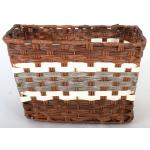 Volare Braided Wicker Bicycle Basket - Large