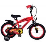 Disney Cars Children's Bicycle - Boys - 14 inch - Red - Two handbrakes