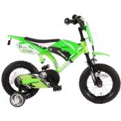 Volare Motorbike Children s Bicycle Boys 12 inch Green two hand brakes