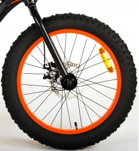 Volare Gradient Children's Bicycle – Boys – 20 inch – Black Orange Red – 6 speed – Prime Collection