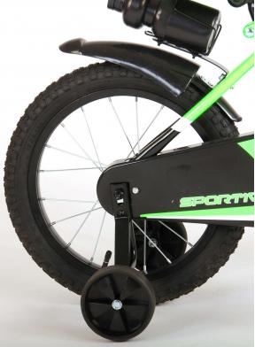 Volare Sportivo Children's Bicycle - Boys - 16 inch - Neon Green Black - 95% assembled