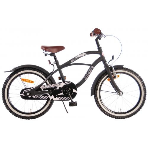 Volare Black Cruiser Children's Bicycle - Boys - 18 inch - Black - 95% assembled