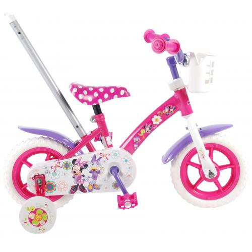 Disney Minnie Bow-tique Children's Bicycle - Girls - 10 inch - Pink / White / Purple