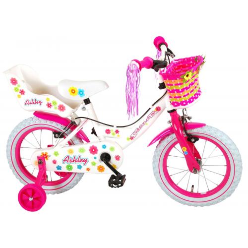 Reset Girls Bike 16 2 Brakes Princess White and Pink