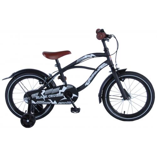 Volare Black Cruiser Children's Bicycle - Boys - 16 inch - Black - 2 hand brakes