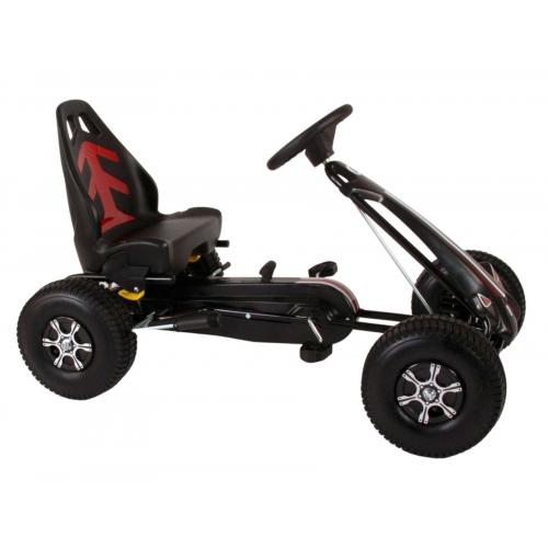 Volare Go Kart Racing Car - boys - big - pneumatic tires - black