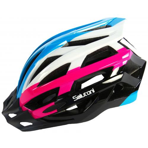Salutoni Ladies bicycle helmet Blue White Pink 58-61 cm