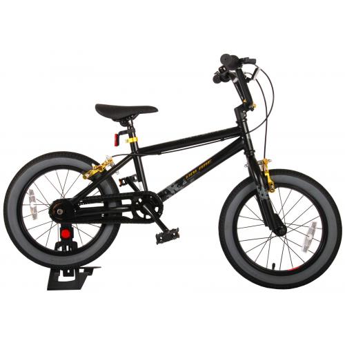 Volare Cool Rider Children's Bicycle - Boys - 16 inch - Black - two handbrakes - 95% assembled