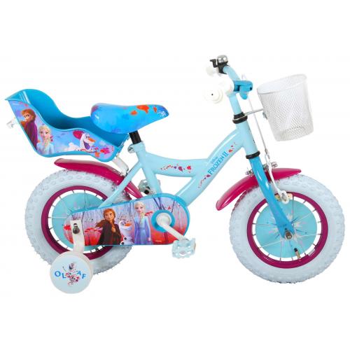 Disney Frozen 2 Children's Bicycle - Girls - 12 inch - Blue / Purple - 95% assembled