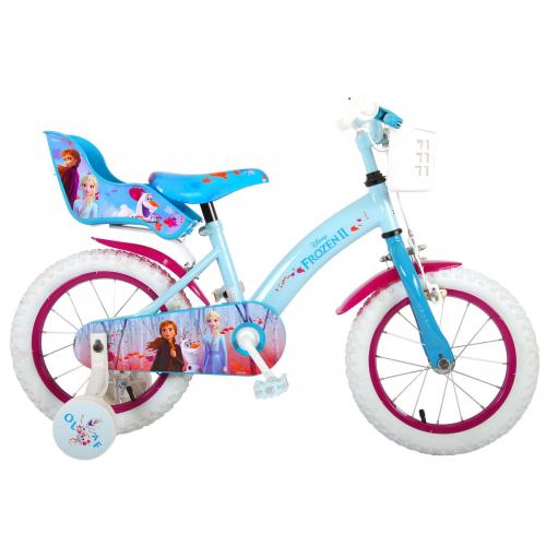 Disney Frozen 2 Children's Bicycle - Girls - 14 inch - Blue / Purple