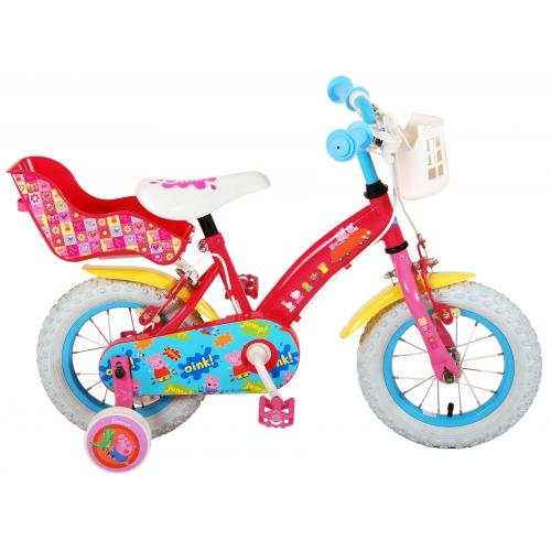 Peppa Pig Children's Bicycle - Girls - 12 inch - Pink - 2 Handbrakes