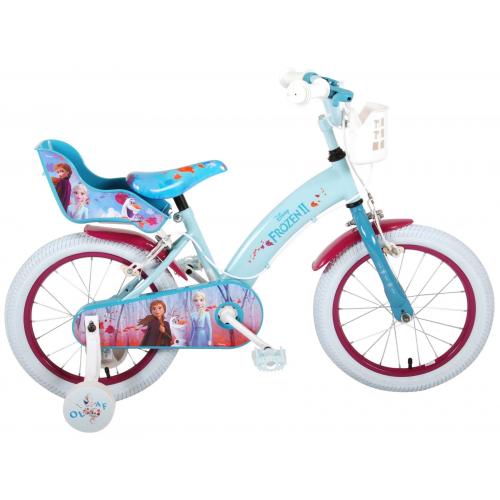 Disney Frozen 2 - Children's bicycle - Girls - 16 inch - Blue / Purple - 2 Hand brakes