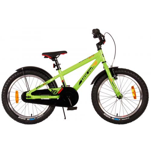 Volare Rocky Children's Bicycle - 18 inch - Green - 95% assembled - Prime Collection
