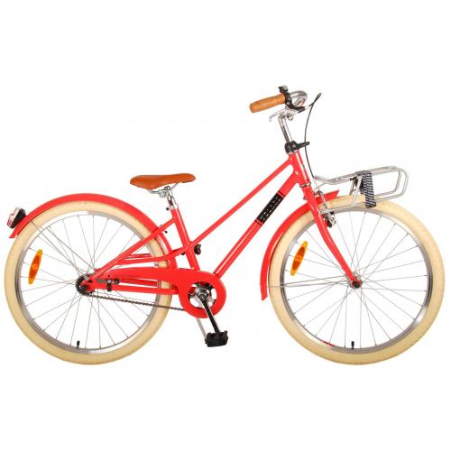 Volare Melody Children's bicycle - Girls - 24 inch - Coral red - Prime Collection