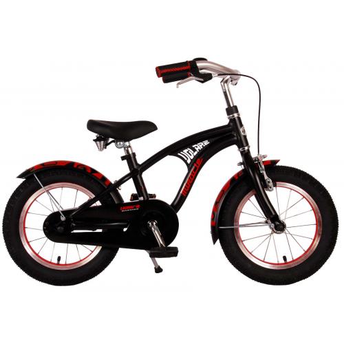 Volare Miracle Cruiser children's bike - boys - 14 inch - matt black - Prime Collection