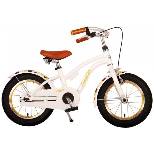 Volare Miracle Cruiser children's bike - Girls- 14 inch - White - Prime Collection