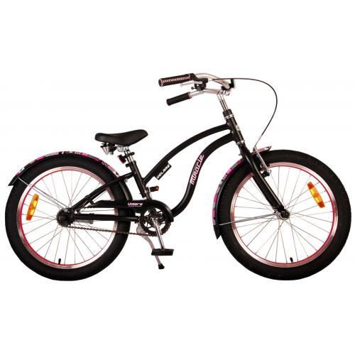 Volare Miracle Cruiser Children's Bicycle - Girls - 20 inch - Matt Black- Prime Collection