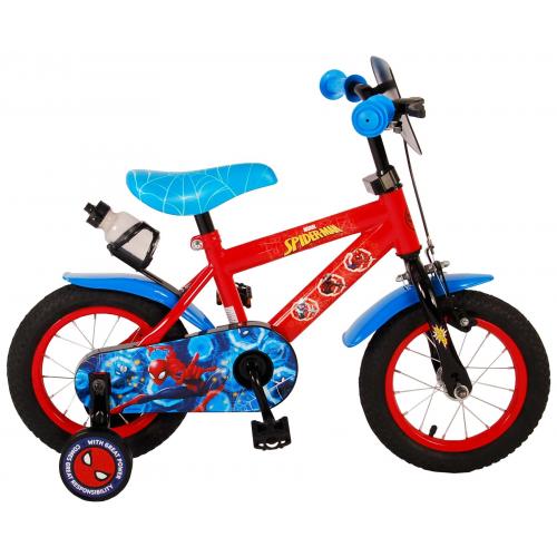 Spider-Man Children's Bicycle - Boys - 12 inch - Blue/Red