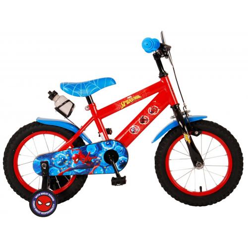 Ultimate Spider-Man Children's Bicycle - Boys - 14 inch - Red Blue
