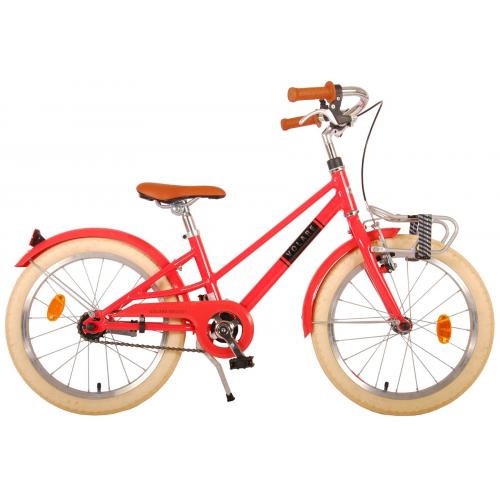 Volare Melody Children's bicycle - Girls - 18 inch - Coral Red - Prime Collection