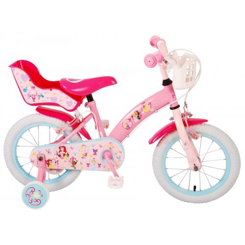 Disney Princess Children's Bike - Girls - 14 inch - Pink - Two Handbrakes